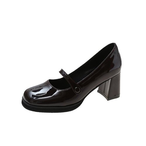 19th summer French high heel fairy Mary Jane shoes 19th spring new retro medium thick heel JK women's shoes