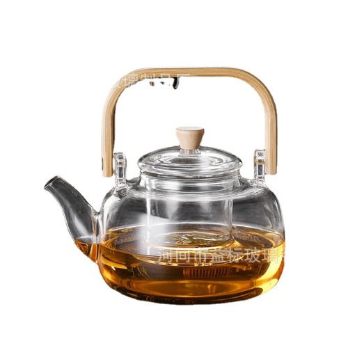 Manufacturer wholesale thickened large capacity lifting beam kettle high borosilicate glass tea kettle kettle tea health kettle