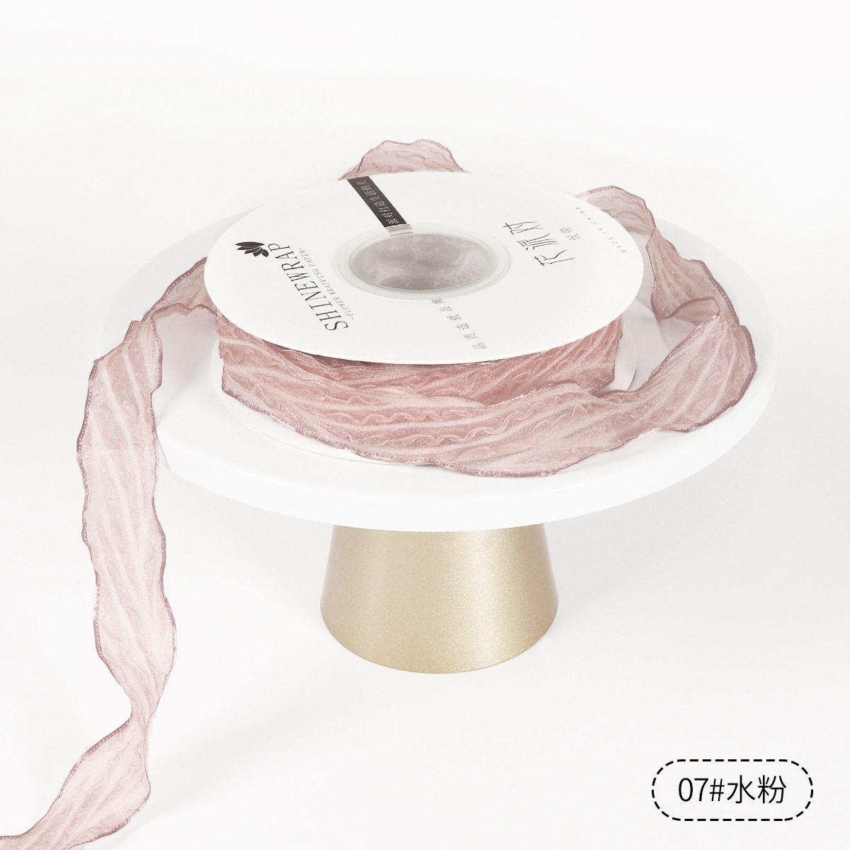 Cinta de embalaje de flores plisada ondulada para fiestas de flores, nueva cinta de embalaje de flores tejida, cinta de hilo para ramos de flores, cinta de regalo para paquetes de regalo con lazo.