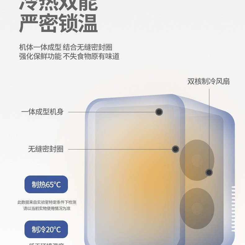 Car refrigerator for both car and home use, mini fridge for cooling, refrigeration, and preservation, suitable for home and dormitory use