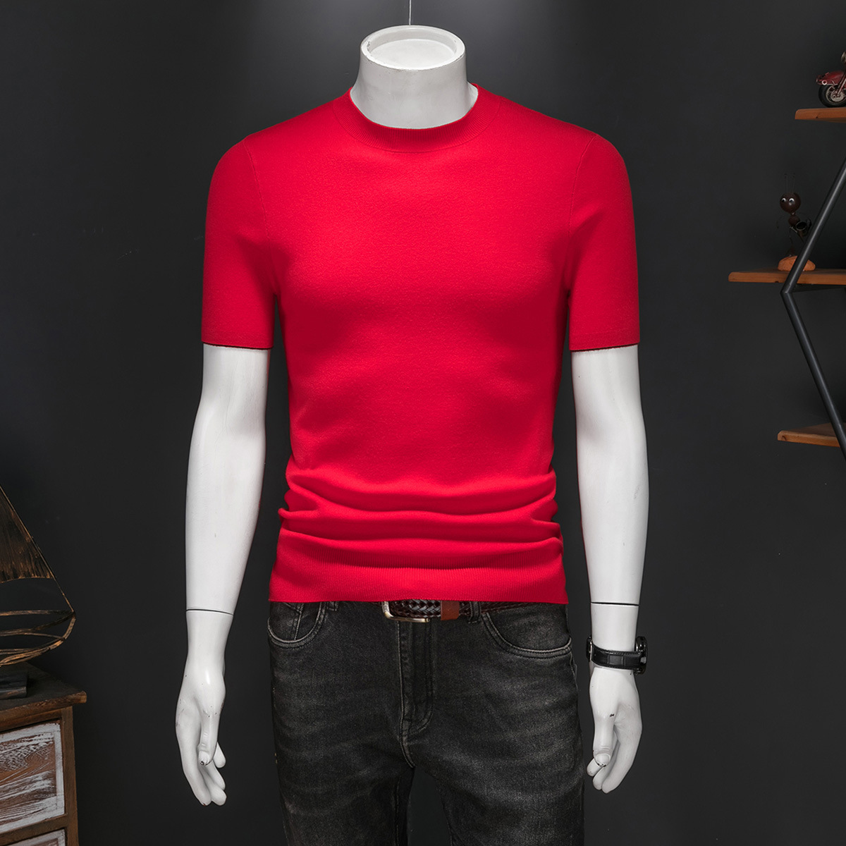 Spring knitted sweater for leisure