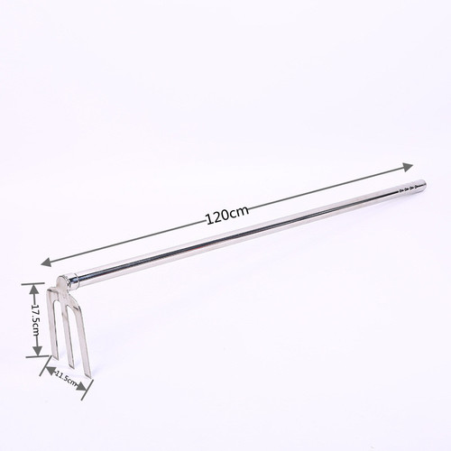 Stainless steel farm tools, hoe, gardening, flower hoe, agricultural weeding rake, outdoor vegetable planting, bamboo shoot digging, all-steel garden tools