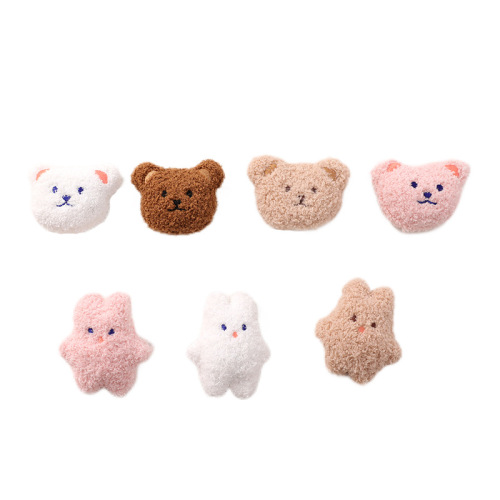 Cartoon plush brooch cute bear bag small pendant diy jewelry accessories student girls clothing accessories wholesale