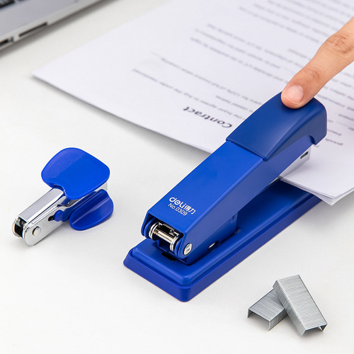 Deli 0359 office stapler set stapler staple remover No. 12 three-in-one stapler set provincial