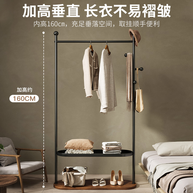 Perchero de piso a techo dormitorio de lujo ligero de alta gama 2023 nuevo estilo perchero de ropa perchero interior para el hogar