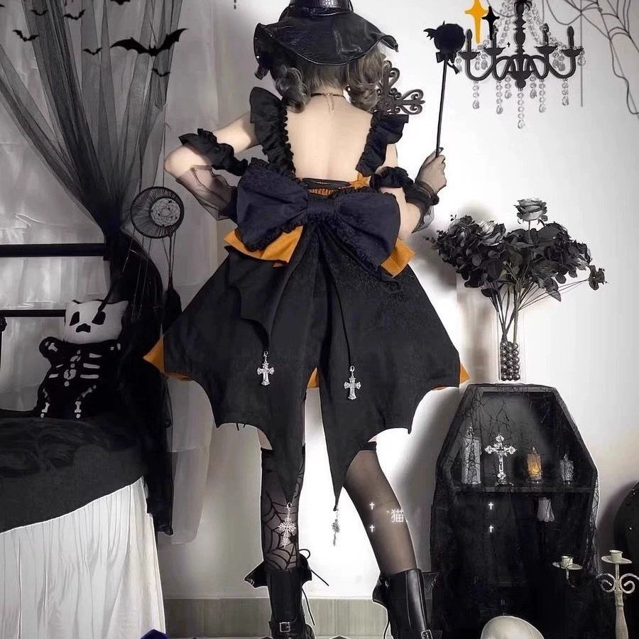 Милое платье, маленький принцессовый костюм, шляпа, Хэллоуин, Lolita Jsk