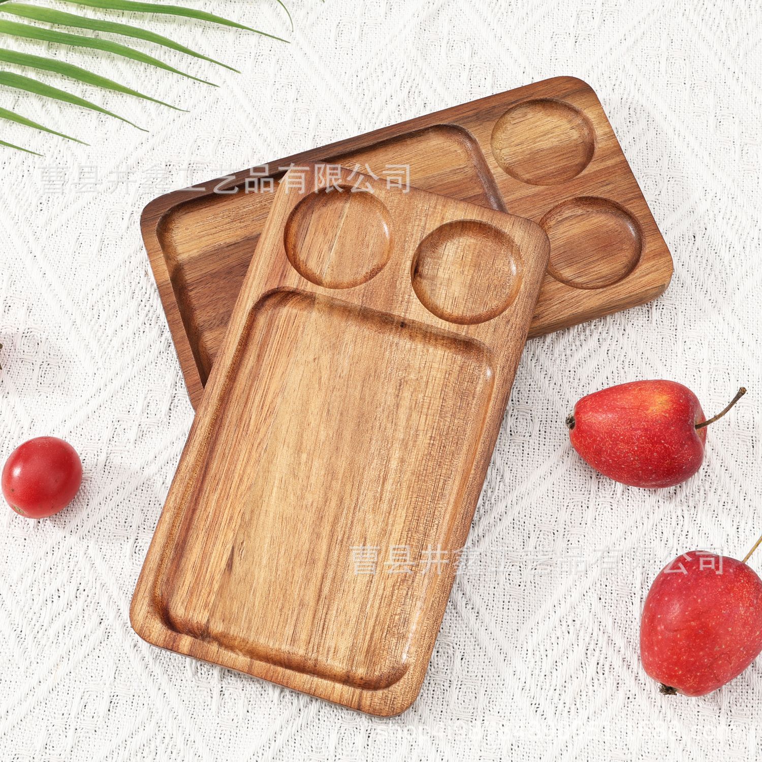 跨境创意木质相思木托盘家用长方形调料盘面包甜品果盘蛋糕餐盘