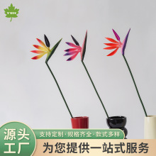 仿真花天堂鸟pu假花材质鹤望兰婚礼装饰盆栽拍摄道具展示厂家货源