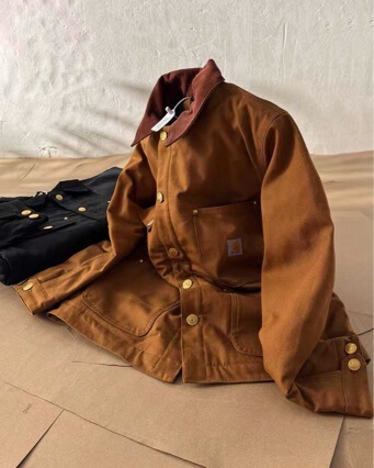 Cross-Border High-End Version Carhartt Lapel Long-Sleeve Michigan Multi-Pocket Workwear Old Money Style Jacket