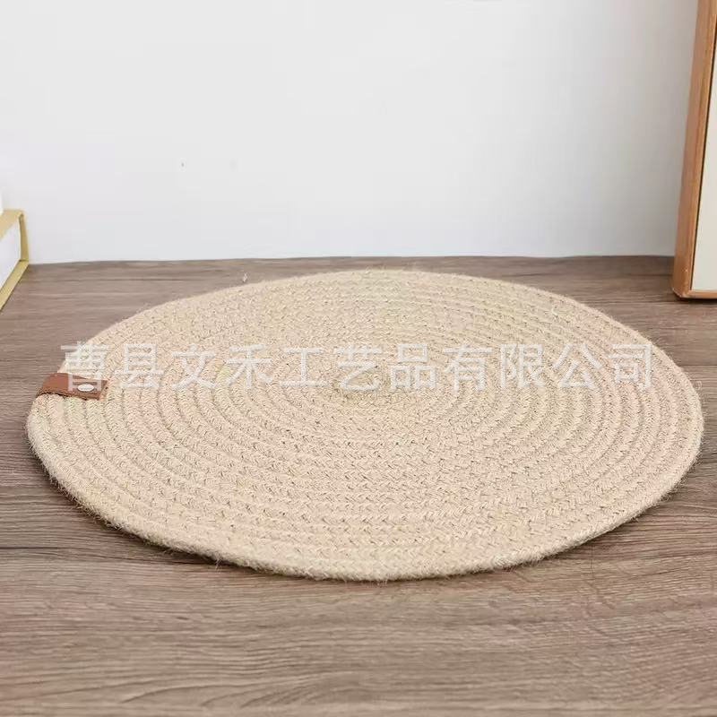 Mantel Individual Tejido de Paja Aislamiento Térmico para Mesa de Comedor y Cocina
