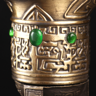 Antique Stainless Jue Cup Father Xin Jue Ancient Wine Glass Wedding Props Art Home Decoration Wine Bottle Props Gong Wang