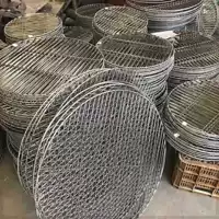 Источник Фабрика Круглая сетка для барбекю Толстая Нержавеющая сталь Мясная занавеска для выпечки Пароварка