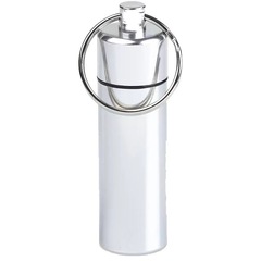 Factory-supplied outdoor mini aluminum alloy medicine bottles: waterproof metal aluminum cans with earbud-style packaging, flat-bottomed aluminum containers for pills.