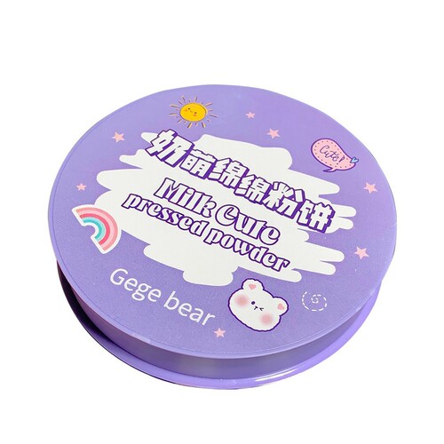 Gege bear milky cute powder cake concealer long-lasting makeup loose powder honey powder long-lasting makeup powder cake makeup cosmetics