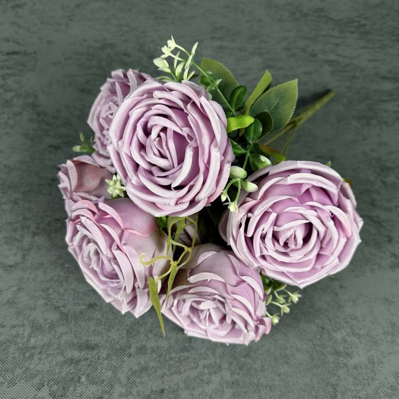 Artificial 7-cabeza imperial concubina Rose boda decoración del hogar flor de seda novia con flor tiro accesorios flor falsa al por mayor