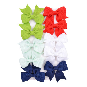 Juego de horquillas con lazo de cola de milano para niños de estilo caliente de Amazon, lindo y versátil, horquilla diaria para niñas europeas y americanas 323