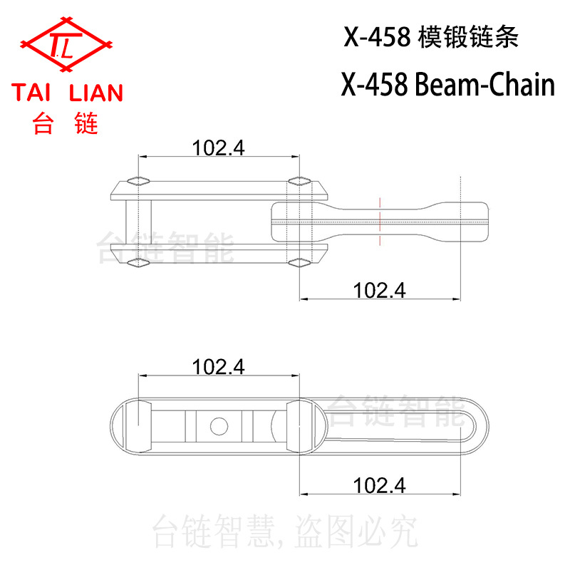 源头厂家 工字钢链条 台链链条  汽车大灯喷涂生产线 喷粉线链条