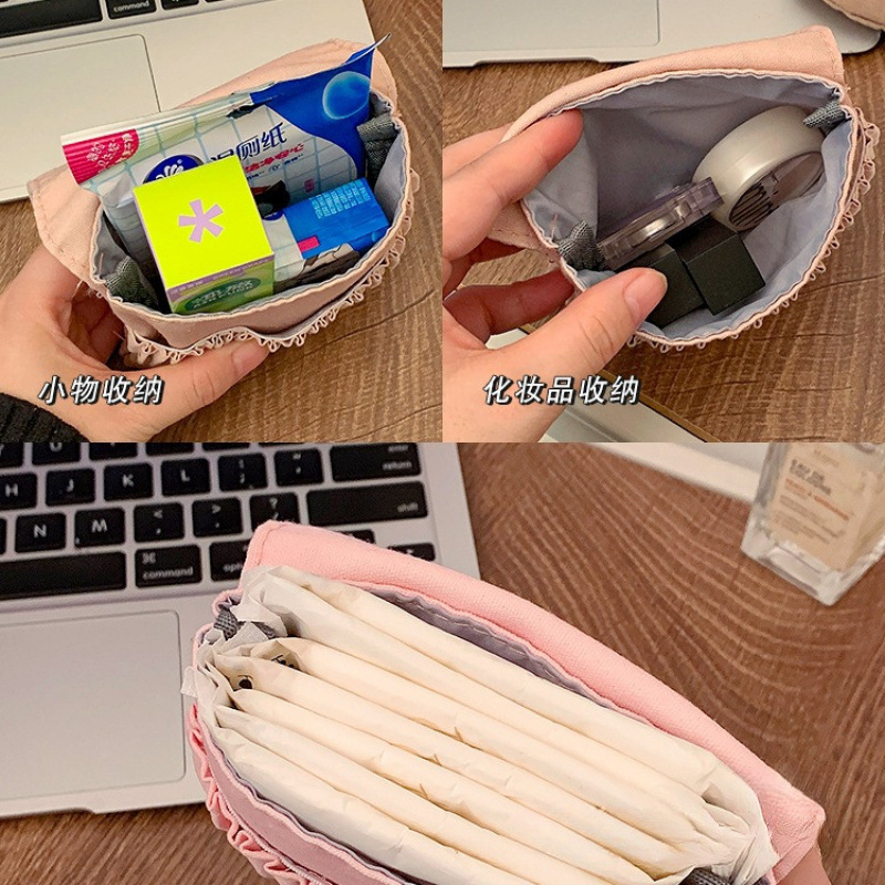 姨妈巾收纳包学生卫生巾便携包小型大容量初中生月经卫生棉月事包|undefined