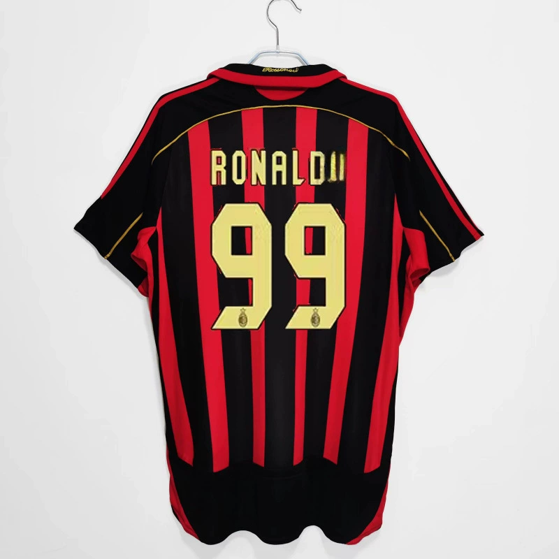 Ретро-футболка 0607AC22 Kakanestama R Tini Inzagi Pirlo длинные рукава, футболка для футбола