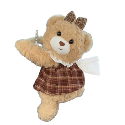 Bag Cute Bear Hanging Storage — Car tissue box/set