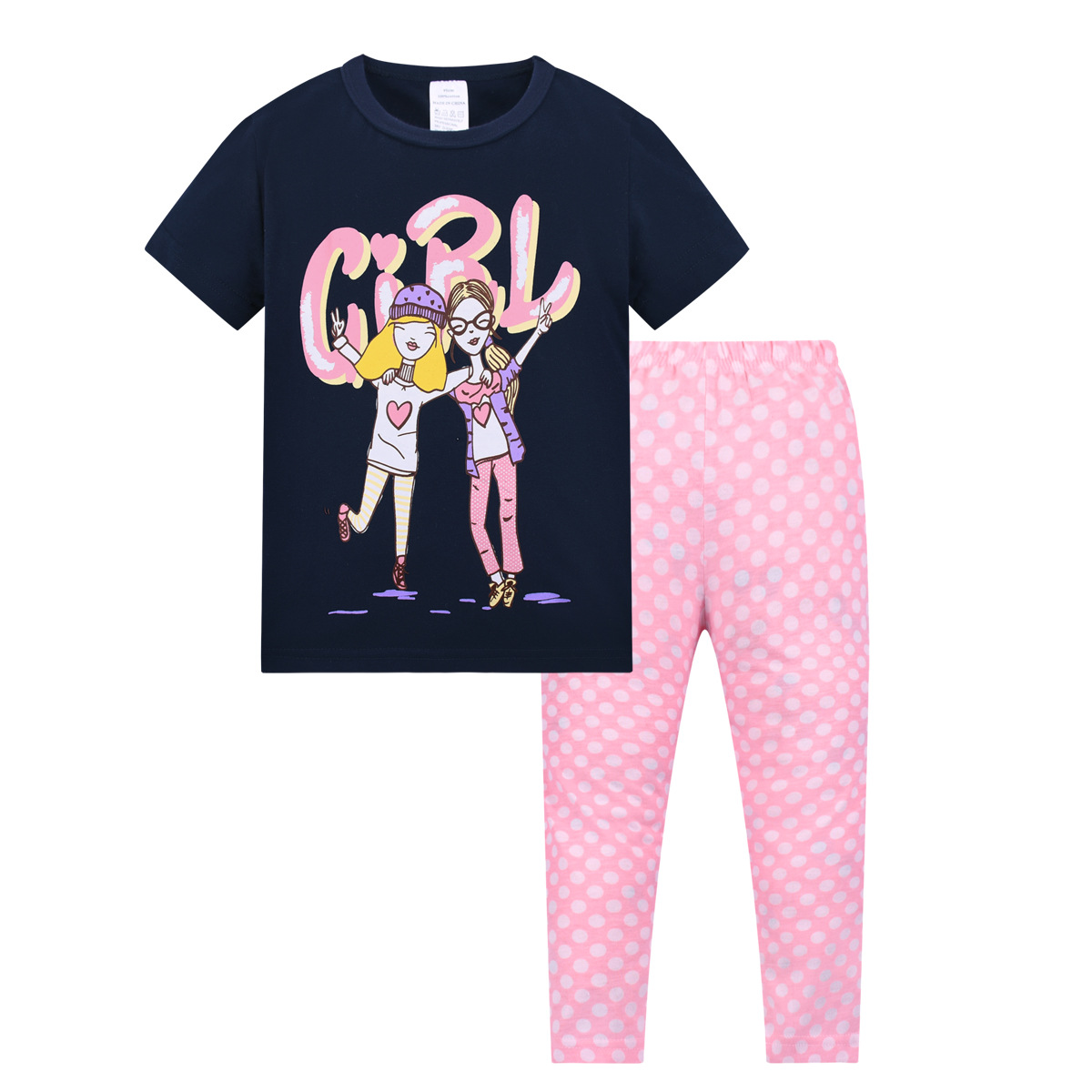 Niños pijamas ropa para niños de comercio exterior al por mayor de Europa y América del verano nuevos niños pijamas traje Niños y Niñas Ropa Para el hogar