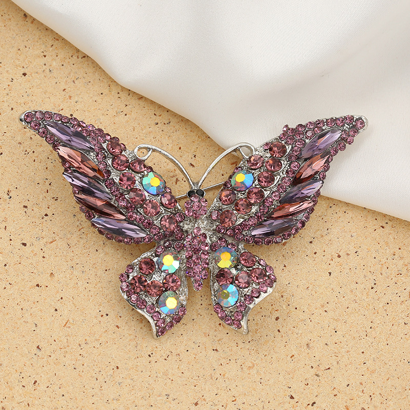 Fashion Butterfly Alloy Inlay Rhinestones Women's Brooches display picture 2