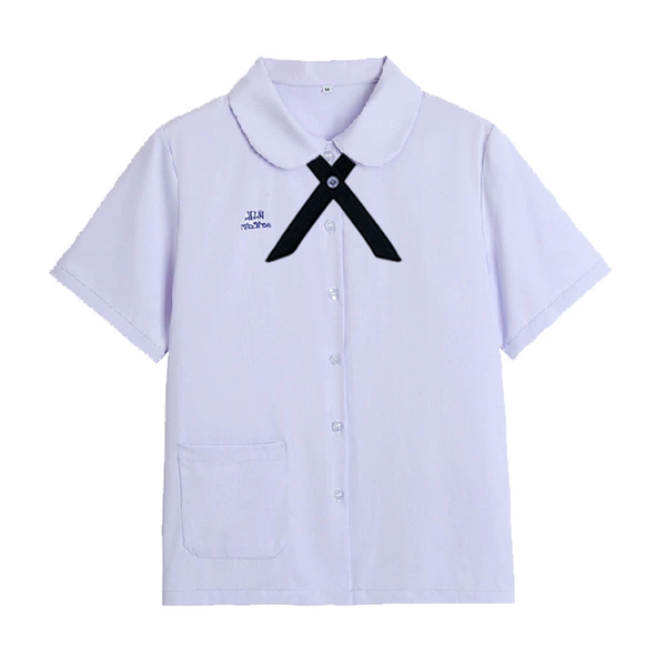 Black bow tie, with short sleeve