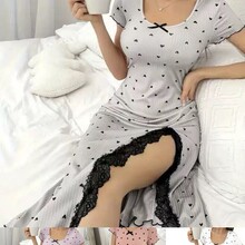 2025���¿�ҾӰ��Ķ���˯ȹԲ������ȹ����ӡ��Ůװ��ȹ1059