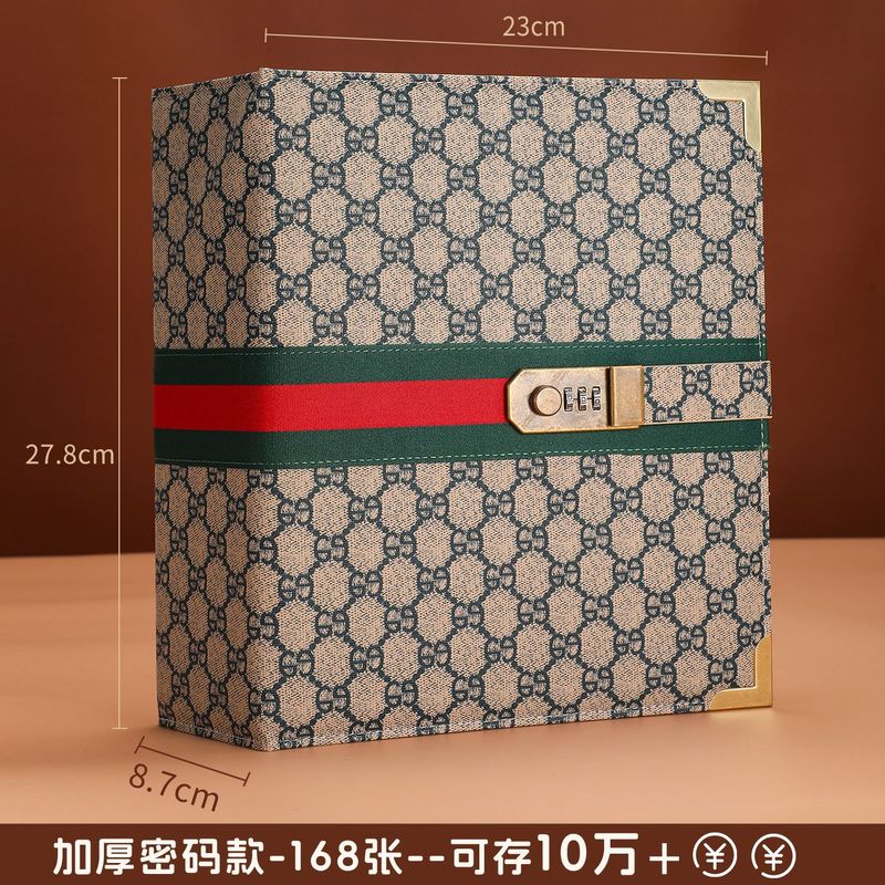 新款10万5万存钱本现金收纳册轻奢钱币纪念币收藏册压岁钱攒钱本|undefined