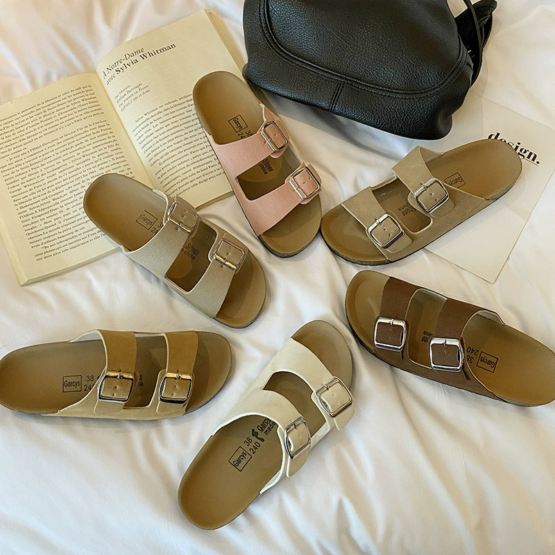 2025 новых модных женских сандалий Birkenstock, трендовые слипоны в ретро стиле, универсальные сабо.