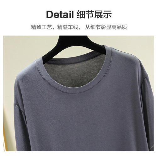 Men's Summer Thin Loose Plus Size Crew Neck T-Shirt for Outerwear Half-Sleeve Top, Suitable for 200 Pounds