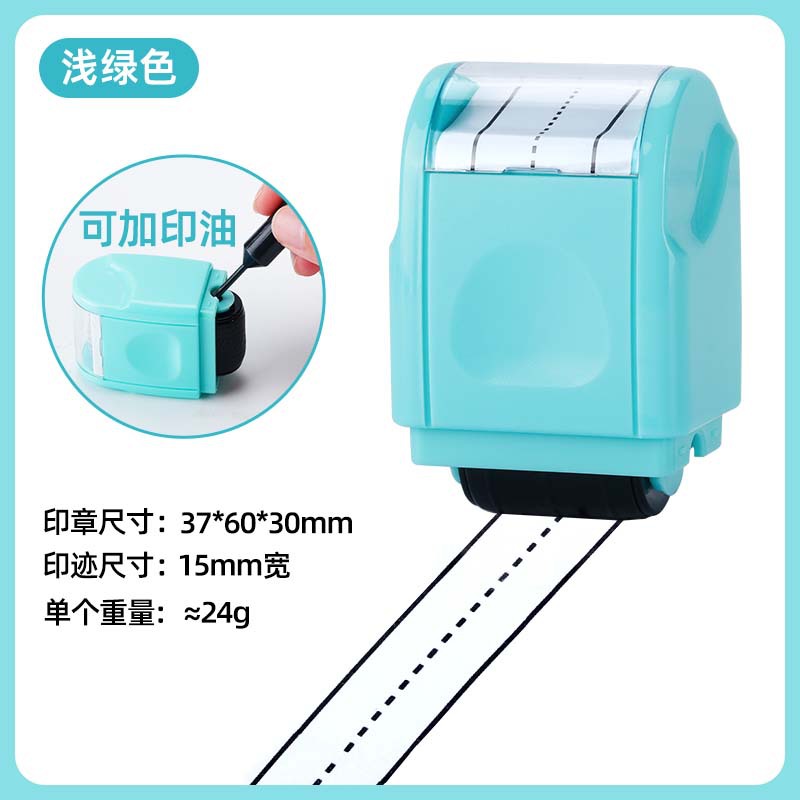 Sello de rodillo transfronterizo Sello de línea de escritura a mano en inglés para niños Enseñanza del maestro Práctica de escritura de guiones en inglés