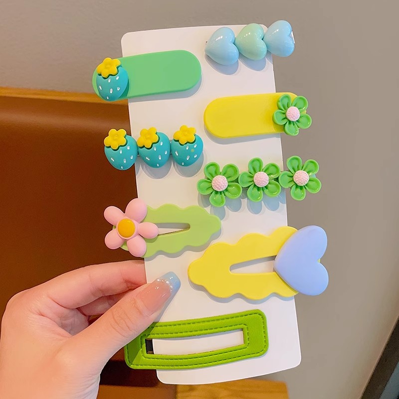 Horquilla para niños Clip de flequillo lateral para niña Clip de pico de pato para bebé Clip bb Accesorios para el cabello de alto valor Tombros de dopamina