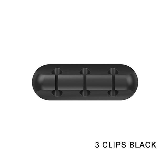 En stock fijo de silicona de escritorio organizador de cable de datos fijo Winder cable de carga organizador de cable de almacenamiento