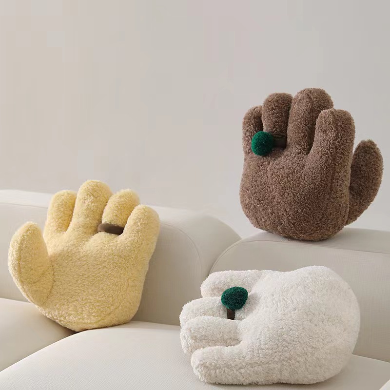 Cross-border Shaped Palm Pillow with Core Creative Home Cushion Fun Soft Sofa Pillow Bay Window Ornaments for Hair