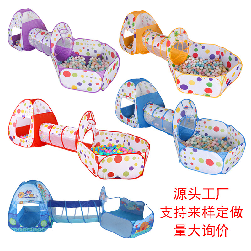 Tienda de campaña para niños, juegos de rastreo, túneles para niños, niñas, bebés, juguetes, casa de juegos, piscina de pelota marina