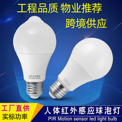 Smart LED sound control bulb sound and light control switch bulb PIR infrared human body sensing light radar sensing light