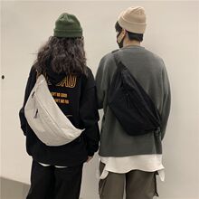 韩国ins百搭机能胸包日系原宿港风街拍ulzzang斜挎包女骑行死飞包