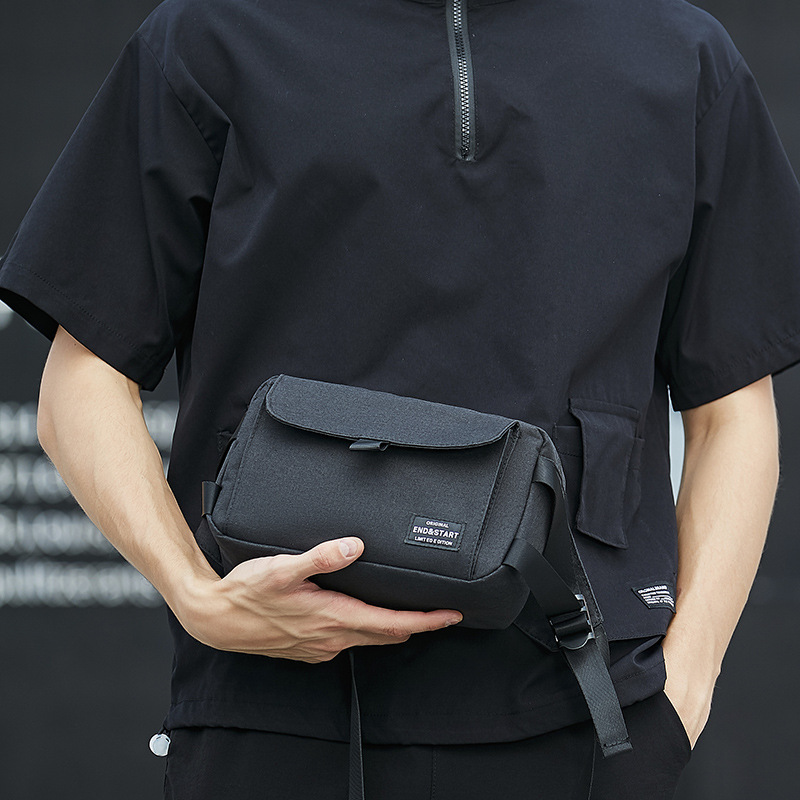 Classic Men's Messenger Bag, Men's Fashionable Commuting Cycling Sports Shoulder Backpack Functional Messenger Bag_voghion.com