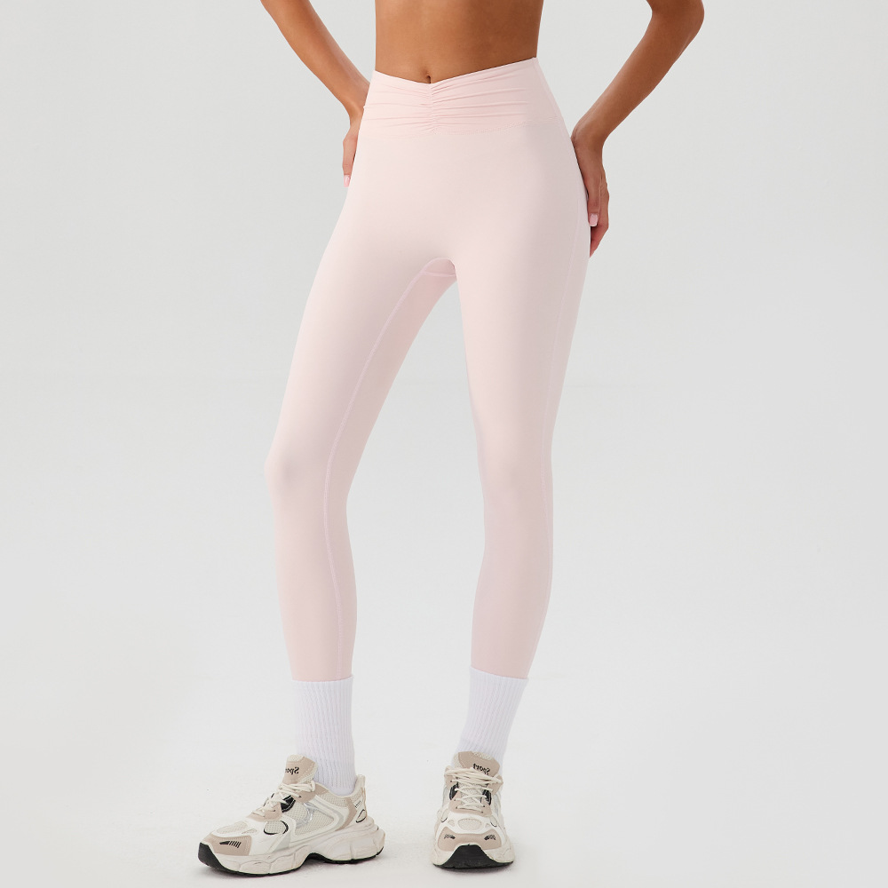 Desnudo de verano Lyka cintura alta pantalones de cintura alta mujeres elástico mel桃 caderas exteriores pantalones de pie pequeño pantalones de lápiz exteriores