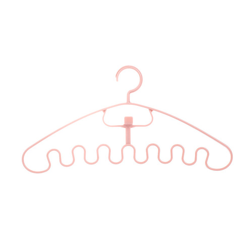 Wavy-shaped clothes hanger for home use, multifunctional wardrobe storage tool, simple underwear tie sling hanger