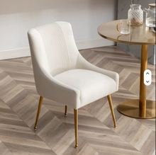 轻奢不锈钢餐椅时尚酒店餐厅椅子现代简约休闲餐椅北欧风休闲椅子