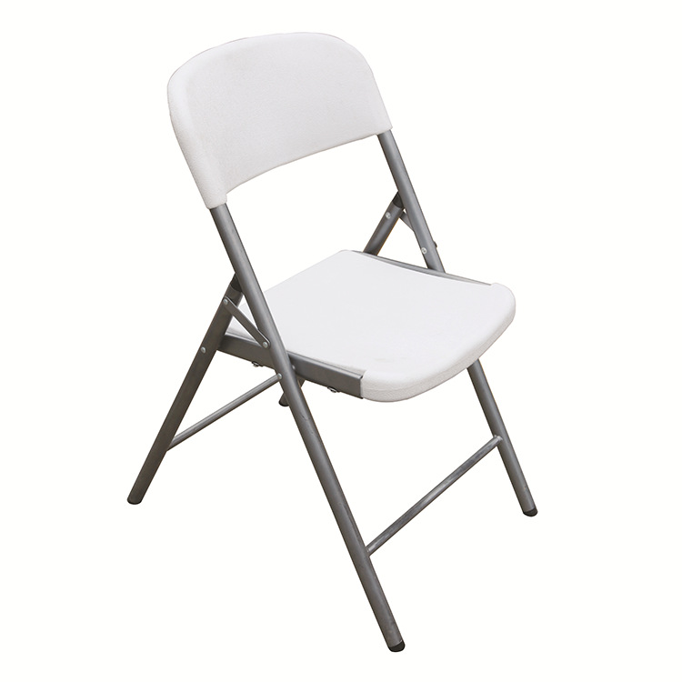 silla plegable portátil al aire libre silla plegable simple moldeada por soplado silla de capacitación silla de respaldo fábrica al por mayor image 2