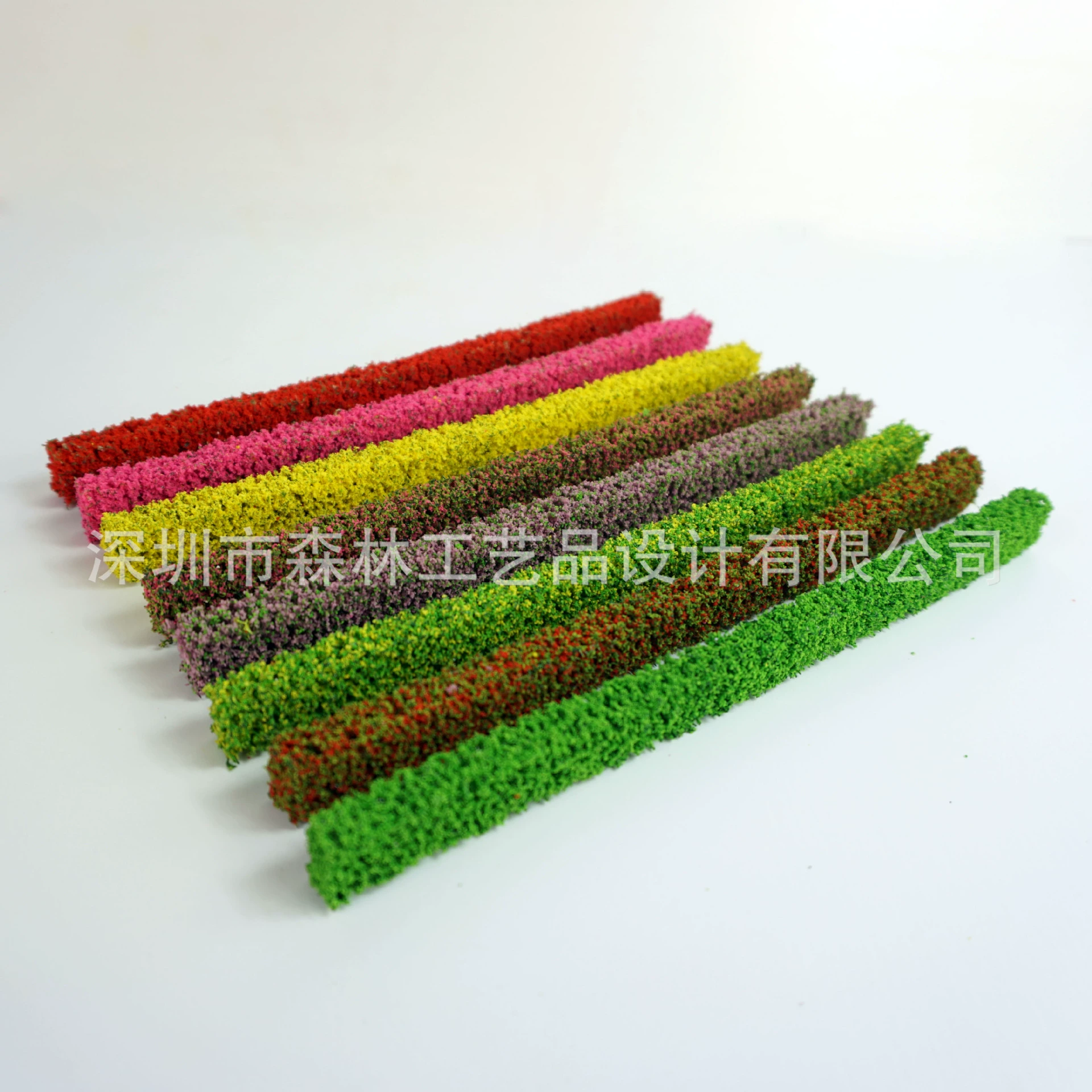 Микро-ландшафтное моделирование Моделирование украшения газона мини-губка кустарник Цветочные кусты длинные кустарниковых полосок