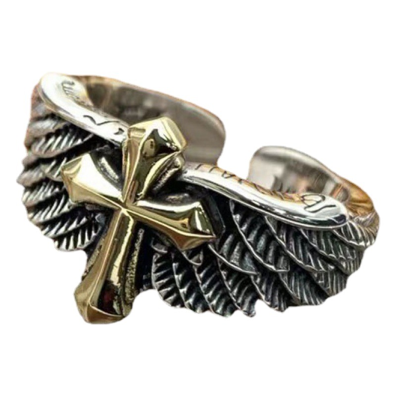 Nuevo estilo europeo y americano de los hombres hip hop estilo de moda retro elegante anillo estilo coreano ins moda nacional estilo chino anillo