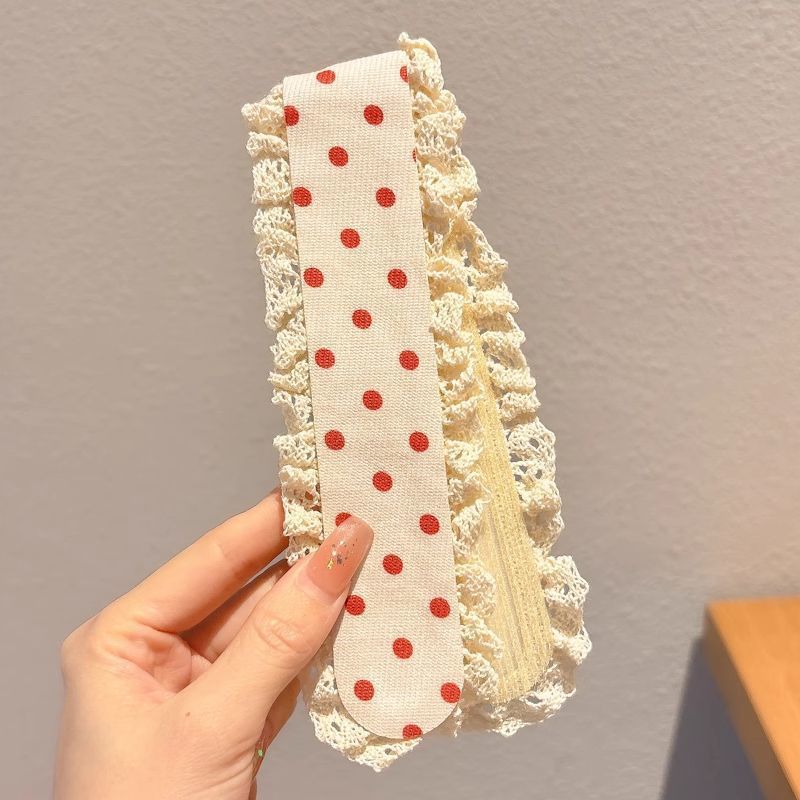 Otoño e invierno Sen correa de cabello de punto de acabado de cabello de atmósfera velcro estilo coreano pastílico flores trenzadas correa de cabello para mujeres