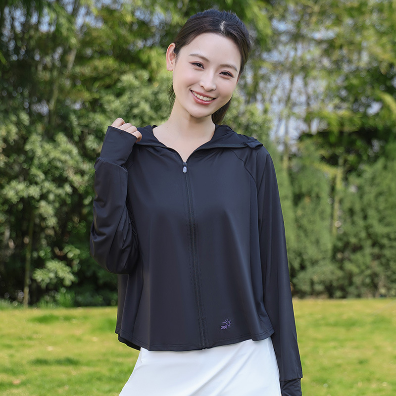 2025 新しい日焼け止め服アイスシルク抗 UV 日焼け止め服夏の海辺の肌の服屋外ルーズコート服|undefined