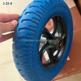 10-16“ 4.00-8PU发泡轮胎手推车轮耐磨性好低燥音防扎16寸免充