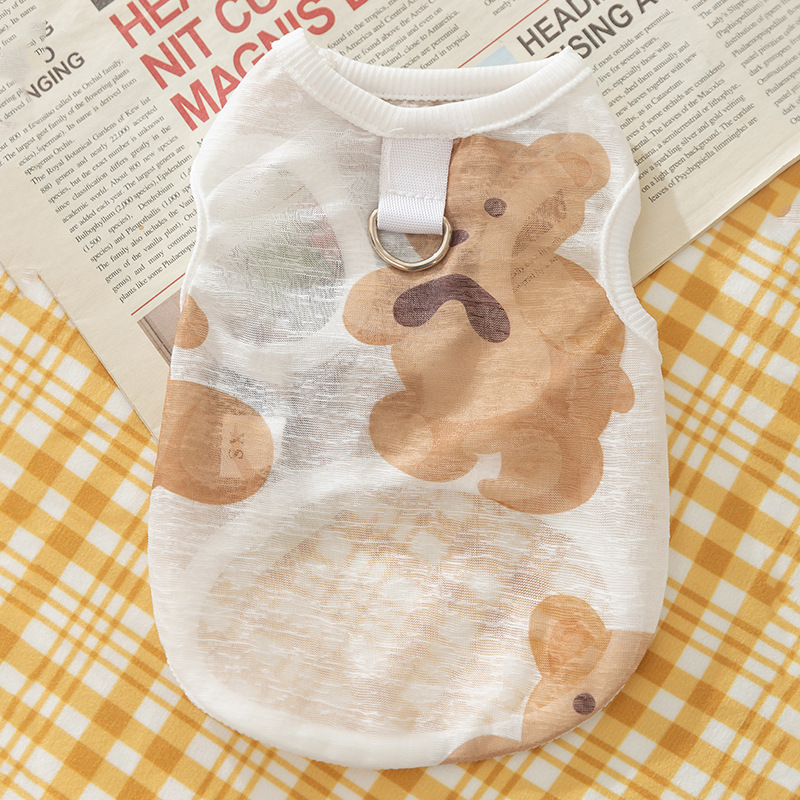 Chaleco de oso de malla blanca (remolque)