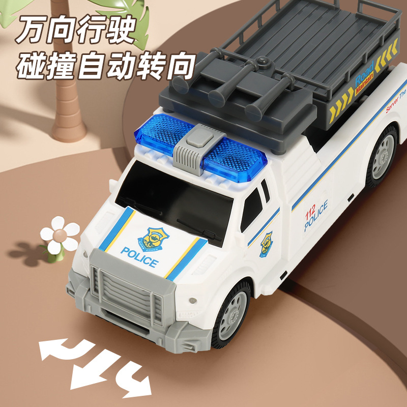 Multifuncional eléctrico universal rescate ascensor coche música luz cinturón historia educación temprana juguete educativo coche puesto al por mayor